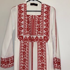 Palestinian Embroidered henna dress
